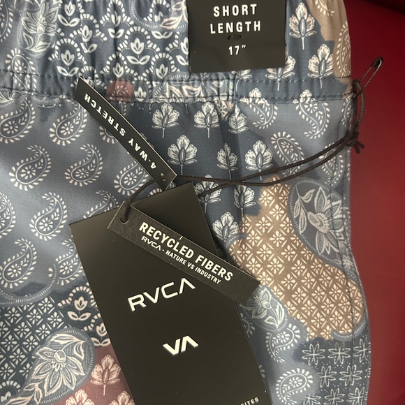 RVCA Men's ELASTIC Swim Shorts - Picture 4 of 6